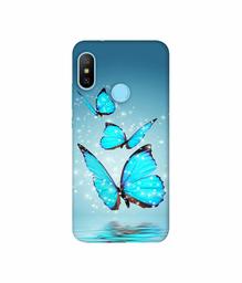 Amazon Brand - Solimo Designer Flying Butterflies 3D Printed Hard Back Case Mobile Cover for Mi Redmi Note 6 Pro