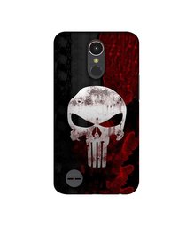 Amazon Brand - Solimo Designer Punisher Skull UV Printed Soft Back Case Mobile Cover for LG K10 (2017)