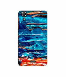 Amazon Brand - Solimo Designer Blue Oil Color 3D Printed Hard Back Case Mobile Cover for Micromax Canvas Selfie 2 Q340