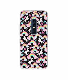 Amazon Brand - Solimo Designer Unicorn Texture UV Printed Soft Back Case Mobile Cover for Vivo V17 Pro