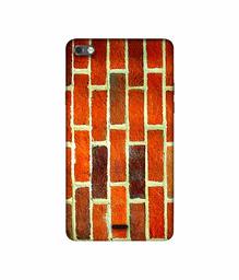 Amazon Brand - Solimo Designer Brick Texture 3D Printed Hard Back Case Mobile Cover for Micromax Canvas Sliver 5 Q450