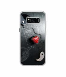 Amazon Brand - Solimo Designer Chinnese Yin and Yang UV Printed Soft Back Case Mobile Cover for Samsung Galaxy S8