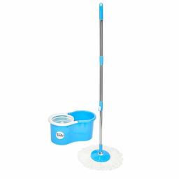 (Renewed) Presto! Plastic Spin Mop Set with Easy Wheels (Blue)