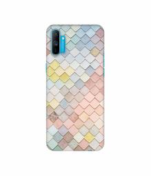 Amazon Brand - Solimo Designer Small Squre Texture 3D Printed Hard Back Case Mobile Cover for Realme C3