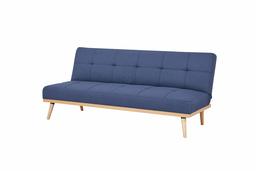 AmazonBasics - Canapé convertible 3 places, 182 x 80 x 80 cm, Blue foncé