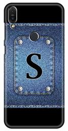 Amazon Brand - Solimo Designer Button Jeans Alphabet-S 3D Printed Hard Back Case Mobile Cover for Asus Zenfone Max Pro M1