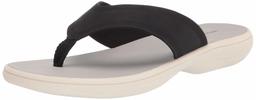 Amazon Essentials Women's Thong Sport Sandal with Molded Outsole, Black, 8.5 B US