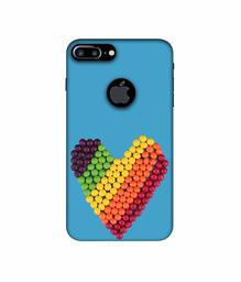 Amazon Brand - Solimo Designer Ball Heart 3D Printed Hard Back Case Mobile Cover for Apple iPhone 7 Plus (Logo Cut)