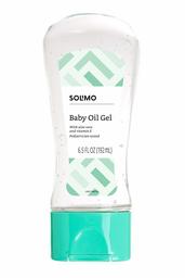 Amazon Brand - Solimo Baby Oil Gel with Aloe & Vitamin E, 6.5 Fluid Ounce