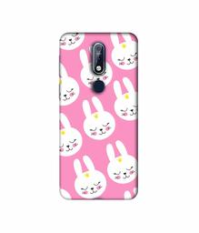 Amazon Brand - Solimo Designer Rabbit Pattern 3D Printed Hard Back Case Mobile Cover for Nokia 7.1