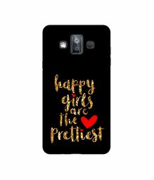 Amazon Brand - Solimo Designer Happy Girls are The Prettiest 3D Printed Hard Back Case Mobile Cover for Samsung Galaxy J7 Duo