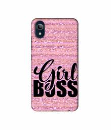 Amazon Brand - Solimo Designer Girl Boss On Pink Sparkle 3D Printed Hard Back Case Mobile Cover for Vivo Y91i