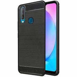 Amazon Brand - Solimo Protective Mobile Cover (Soft and Flexible Back Case) for Vivo Y17 (Black)