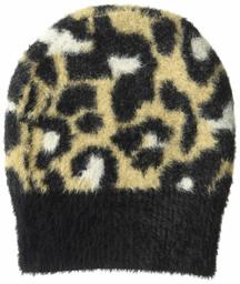 Amazon Brand - Daily Ritual Women's Animal Print Fuzzy Knit Scarf, Beanie, and Mittens Set, Animal Print Beanie, One Size