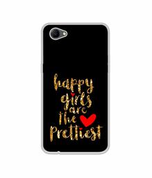 Amazon Brand - Solimo Designer Happy Girls are The Prettiest UV Printed Soft Back Case Mobile Cover for Oppo A3