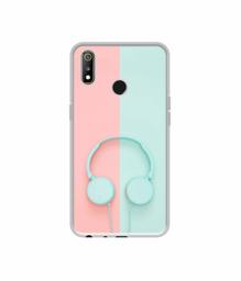 Amazon Brand - Solimo Designer Head Phone UV Printed Soft Back Case Mobile Cover for Realme 3 / Realme 3i