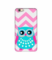 Amazon Brand - Solimo Designer Sky Blue Owl 3D Printed Hard Back Case Mobile Cover for Oppo F1s