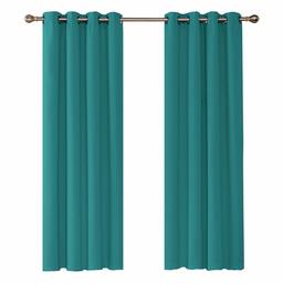 UMI by Amazon Tende Oscuranti Termiche Isolanti per Camera da Letto con Occhielli 168x183cm Turchese 2 Pezzi