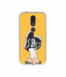 Amazon Brand - Solimo Designer Boy Shoes Pattern UV Printed Soft Back Case Mobile Cover for Nokia 4.2