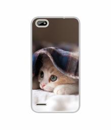 Amazon Brand - Solimo Designer Sleepy Kitten UV Printed Soft Back Case Mobile Cover for Itel A22 Pro