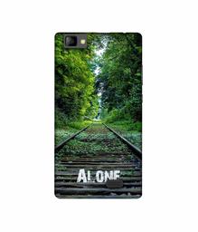 Amazon Brand - Solimo Designer Alone UV Printed Soft Back Case Mobile Cover for Lyf Wind 7