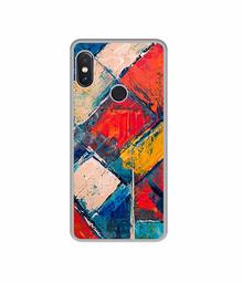 Amazon Brand - Solimo Designer Dark Multicolor Blocks UV Printed Soft Back Case Mobile Cover for Mi Redmi Note 5 Pro