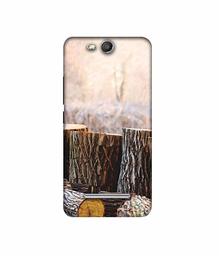 Amazon Brand - Solimo Designer Wood logs 3D Printed Hard Back Case Mobile Cover for Micromax Canvas Juice 3 Q392