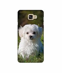 Amazon Brand - Solimo Designer White Dog 3D Printed Hard Back Case Mobile Cover for Samsung Galaxy A9 Pro