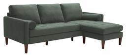 Amazon Brand – Rivet Aiden Mid-Century Sectional with Tapered Wood Legs, 86