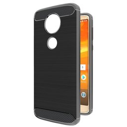 Amazon Brand - Solimo Protective Mobile Cover (Soft & Flexible Back case) for Moto E5 Plus (Black)