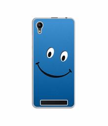 Amazon Brand - Solimo Designer Happy UV Printed Soft Back Case Mobile Cover for Mobiistar C1 Lite