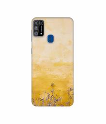 Amazon Brand - Solimo Designer Dry Flower On Wall 3D Printed Hard Back Case Mobile Cover for Samsung Galaxy M31