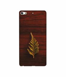 Amazon Brand - Solimo Designer Leaf on Wood 3D Printed Hard Back Case Mobile Cover for Gionee Elife S7