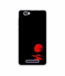 Amazon Brand - Solimo Designer Red Moon UV Printed Soft Back Case Mobile Cover for Lava A72