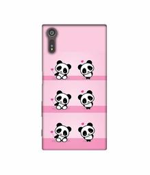 Amazon Brand - Solimo Designer Panda Pattern 3D Printed Hard Back Case Mobile Cover for Sony Xperia XZ Dual