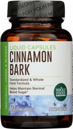 Whole Foods Market, Cinnamon Bark Liquid Caps, 60 ct