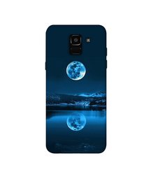 Amazon Brand - Solimo Designer Moon Pattern Print 3D Printed Hard Back Case Mobile Cover for Samsung Galaxy A6 Plus