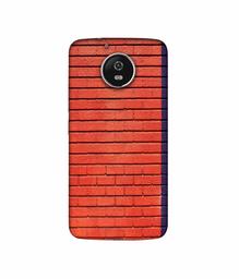 Amazon Brand - Solimo Designer Red and Purple Brick 3D Printed Hard Back Case Mobile Cover for Motorola Moto G5