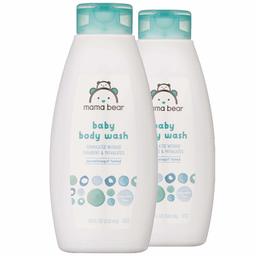 Amazon Brand - Mama Bear Baby Body Wash, Fragrance Free, 18 Fl Oz, Pack of 2