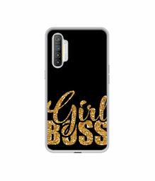 Amazon Brand - Solimo Designer Sparkle Girl Boss UV Printed Soft Back Case Mobile Cover for Realme XT