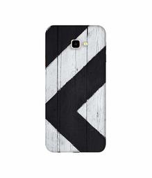 Amazon Brand - Solimo Designer Black Paint Texture on Wood 3D Printed Hard Back Case Mobile Cover for Samsung Galaxy J4 Plus