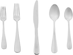 AmazonBasics Stainless Steel Flatware Silverware Set