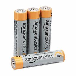 AmazonBasics AAA 1.5 Volt Performance Alkaline Batteries - Pack of 4