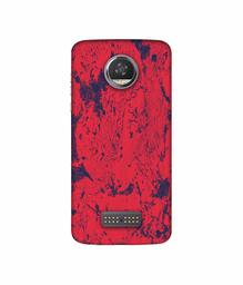 Amazon Brand - Solimo Designer Red Paint 3D Printed Hard Back Case Mobile Cover for Moto Z2 Play