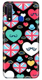 Amazon Brand - Solimo Designer Cute Love Black Design 3D Printed Hard Back Case Mobile Cover for Vivo Y19 / Vivo U20