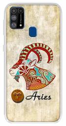 Amazon Brand - Solimo Designer Multicolor Aries Design Printed Soft Back Case Mobile Cover for Samsung Galaxy M31