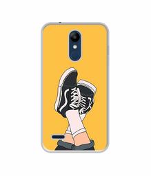 Amazon Brand - Solimo Designer Boy Shoes Pattern UV Printed Soft Back Case Mobile Cover for LG K9