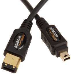 AmazonBasics IEEE 1394 4-stift/6-pin brandkabelkabel