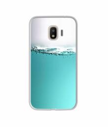 Amazon Brand - Solimo Designer Half Fill UV Printed Soft Back Case Mobile Cover for Samsung Galaxy J4