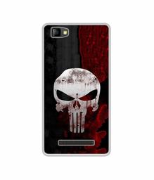 Amazon Brand - Solimo Designer Punisher Skull UV Printed Soft Back Case Mobile Cover for Lyf Flame 8